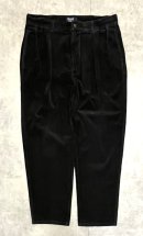 画像: 90'S RALPH LAUREN "ボックスロゴ" ツープリーツ 太畝コーデュロイパンツ ブラック USA製 (VINTAGE) 「Bottoms」入荷しました。