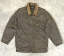 画像: 00'S BANANA REPUBLIC 旧タグ 襟レザー ハンティングジャケット カーキ (VINTAGE) 「Jacket」入荷しました。