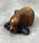 画像: ウッドカービング ドッグ オーナメント 手彫り 置物 (VINTAGE) 「Antique Goods」入荷しました。
