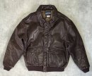 画像: 90'S LANDS' END "A-2" レザー フライトジャケット ダークブラウン SCOVILLジップ USA製 (VINTAGE) 「Jacket」入荷しました。