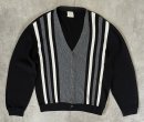 画像: 60'S BRENT アクリル カーディガン ブラック/グレー＆ホワイト (VINTAGE) 「Knit」入荷しました。