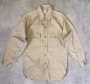 画像: 50'S 5BROTHER コットンツイル マチ付き 長袖 ワークシャツ ベージュ USA製 (VINTAGE) 「L/S Shirt」入荷しました。