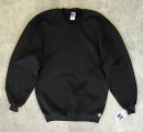 画像: 90'S RUSSELL ATHLETIC 前Vガゼット付き クルーネック スウェットシャツ ブラック USA製 (DEADSTOCK) 「Sweat Shirt」入荷しました。