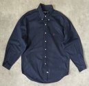 画像: 90'S RALPH LAUREN ツイル BDシャツ ネイビー (VINTAGE) 「L/S Shirt」入荷しました。