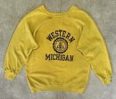 画像: 80'S CHAMPION トリコタグ フロッキープリント ラグランスリーブ スウェット マスタード USA製 (VINTAGE) 「Sweat Shirt」入荷しました。