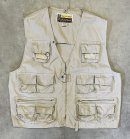 画像: 80'S WILD LIFE BRAND フロント10ポケット フィッシングベスト ベージュ (VINTAGE) 「No Sleeve」入荷しました。