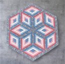 画像: ヴィンテージ ヘキサゴン パッチワーク キルト ハンドメイド 190cm x 165cm USA製 (VINTAGE) 「Antique Goods」入荷しました。