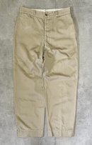 画像: 50'S アメリカ軍 US ARMY "MIL-T-2064C" ボタンフライ チノパンツ ベージュ (VINTAGE) 「Bottoms」入荷しました。