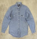画像: 90'S RALPH LAUREN 猫目ボタン シャンブレーシャツ ブルー (VINTAGE) 「L/S Shirt」入荷しました。