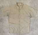 画像: 90'S LL Bean "COOL WEAVE" コットン 半袖 ボックスシャツ ベージュ USA製 (VINTAGE) 「S/S Shirt」入荷しました。