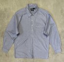 画像: 90'S RALPH LAUREN "CLARENCE SPORT" 刷毛目ポプリン 長袖 プルオーバーボックスシャツ ブルー (VINTAGE) 「L/S Shirt」入荷しました。