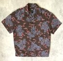 画像: RALPH LAUREN "POLO JEANS" コットン 半袖 オープンカラーシャツ ブラウン/総柄 (VINTAGE) 「S/S Shirt」入荷しました。
