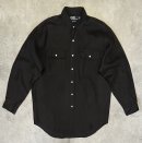 画像: 90'S RALPH LAUREN "WHITFIELD" ロゴ無し フラップポケット リネンシャツ ブラック (MINT CONDITION) 「L/S Shirt」入荷しました。