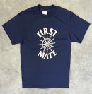 画像: 80'S SPORTSWEAR "FIRST MATE" シングルステッチ 半袖 Tシャツ ネイビー USA製 (VINTAGE) 「T-Shirt」入荷しました。