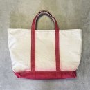 画像: 80'S LL Bean 2色タグ キャンバス トートバッグ レッド/オフホワイト USA製 (VINTAGE) 「Bag」入荷しました。
