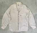 画像: 60'S GAUCHO ORIGINAL 三角タグ レーヨン 長袖 オープンカラーシャツ ベージュ (VINTAGE)「L/S Shirt」入荷しました。