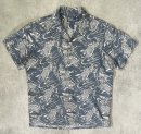 画像: 90'S RALPH LAUREN リネン/コットン 半袖 オープンカラーシャツ インディゴ/鯉柄 (VINTAGE)「S/S Shirt」入荷しました。