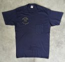 画像: 80'S BARRINGTON FIREFIGHTERS シングルステッチ 半袖 ポケット付き Tシャツ ネイビー USA製 (VINTAGE)「T-Shirt」入荷しました。