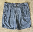 画像: 90'S RALPH LAUREN ツープリーツ シャンブレーショーツ ブルー USA製 (VINTAGE)「Shorts」入荷しました。