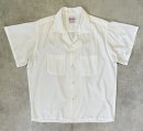 画像: 60'S TOWNCRAFT コットン/ポリ 半袖 オープンカラーシャツ ホワイト (VINTAGE)「S/S Shirt」入荷しました。