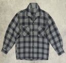 画像: 60'S UNKNOWN レーヨンギャバ 長袖 オープンカラーシャツ チェック柄 (VINTAGE)「L/S Shirt」入荷しました。
