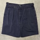 画像: 90'S RALPH LAUREN "クレストロゴ" ツープリーツ チノショーツ ネイビー USA製 (VINTAGE)「Shorts」入荷しました。