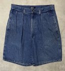 画像: 90'S RALPH LAUREN "ボックスロゴ" ツープリーツ デニムショーツ インディゴ USA製 (VINTAGE)「Shorts」入荷しました。
