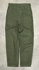 画像: 60'S アメリカ軍 US ARMY "OG107" コットンサテン 平ボタン ベイカーパンツ ミリタリーグリーン (VINTAGE)「Bottoms」入荷しました。