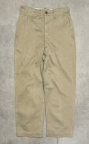 画像: 50'S アメリカ軍 US ARMY "MIL-T-2064A" 45カーキ ボタンフライ チノパンツ ベージュ (VINTAGE)「Bottoms」入荷しました。