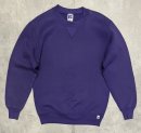 画像: 90'S RUSSELL ATHLETIC 前Vガゼット付き クルーネック スウェットシャツ グレープ USA製 (VINTAGE)「Sweat Shirt」入荷しました。