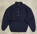 画像: 90'S LANDS' END 三角タグ 襟付き スウェットシャツ ネイビー USA製 (VINTAGE)「Sweat Shirt」入荷しました。