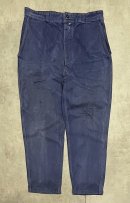 画像: 60'S フレンチワーク フックボタン ボタンフライ ワークパンツ ブルー (VINTAGE)「Bottoms」入荷しました。