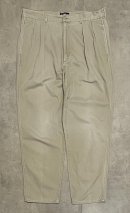 画像: 90'S RALPH LAUREN "ボックスロゴ" ツープリーツ チノパンツ ベージュ (VINTAGE)「Bottoms」入荷しました。