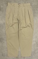 画像: 90'S RALPH LAUREN "クレストロゴ" ツープリーツ ポプリンパンツ ベージュ TALONジップ USA製 (VINTAGE)「Bottoms」入荷しました。