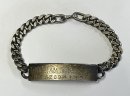 画像: 40'S アメリカ軍 スターリングシルバー ミリタリー IDプレート チェーンブレスレット シルバー (VINTAGE)「Accessorie」入荷しました。
