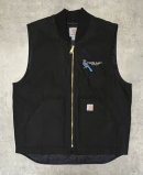 画像: CARHARTT 裏地キルティング ダックベスト ブラック (DEADSTOCK)「No Sleeve」入荷しました。