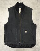 画像: CARHARTT 裏地キルティング ダックベスト フェードブラック (VINTAGE)「No Sleeve」入荷しました。