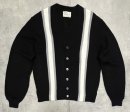 画像: 70'S SEARS アクリル カーディガン ブラック/グレー＆ホワイト (VINTAGE)「Knit」入荷しました。