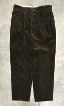 画像: 90'S RALPH LAUREN "ANDREW PANT" ツープリーツ 太畝 コーデュロイパンツ ダークブラウン (VINTAGE)「Bottoms」入荷しました。