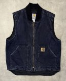 画像: CARHARTT 裏地キルティング ダックベスト ネイビー (VINTAGE)「No Sleeve」入荷しました。