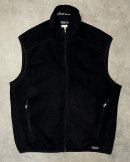 画像: PATAGONIA "SYNCHILLA" 裾ロゴ フルジップ フリースベスト ブラック (VINTAGE)「No Sleeve」入荷しました。
