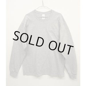 画像: GILDAN ポケット付き ロングスリーブ Tシャツ GREY (NEW)