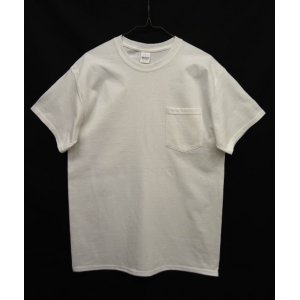 画像: GILDAN ポケット付き 半袖 Tシャツ WHITE (NEW)