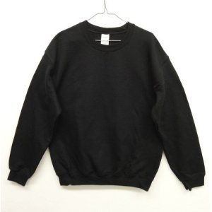 画像: GILDAN クルーネック スウェットシャツ BLACK (NEW)