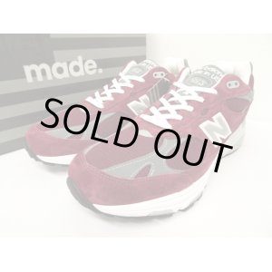 画像: NEW BALANCE MR993BU バーガンディ USA製 (NEW)