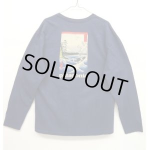画像: PATAGONIA "冨士三十六景　駿河薩タ之海上" バックプリント 長袖 Tシャツ USA製 (USED)