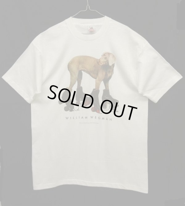 画像1: 90'S WILLIAM WEGMAN "ROLLER ROVER" FOTOFOLIO製 Tシャツ USA製 (VINTAGE)