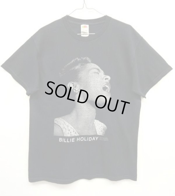 画像1: 90'S BILLIE HOLIDAY Tシャツ BLACK (VINTAGE)