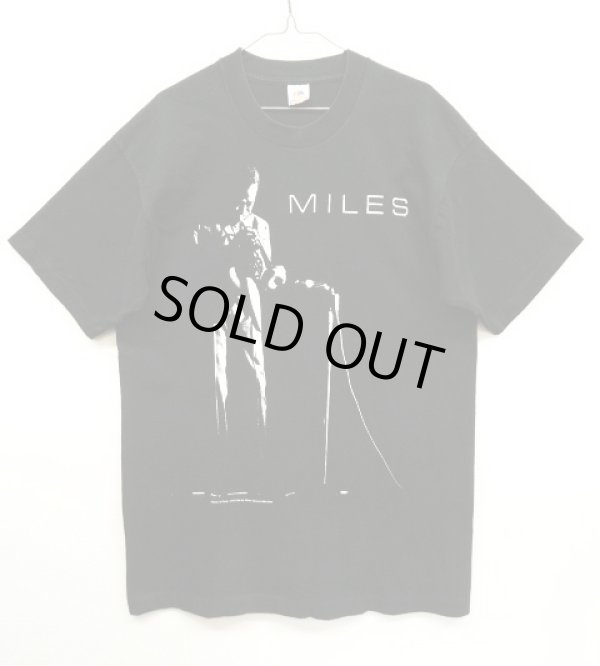 画像1: 90'S MILES DAVIS Tシャツ BLACK (VINTAGE)