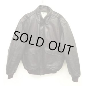 画像: 90'S LL Bean THINSULATE中綿入り レザー A-2 フライトジャケット ブラウン USA製 (VINTAGE)